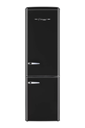 Unique Classic Retro 21.6" Freestanding 8.7 cu/ft Bottom Freezer Refrigerator Energy Star Certified(Midnight Black)