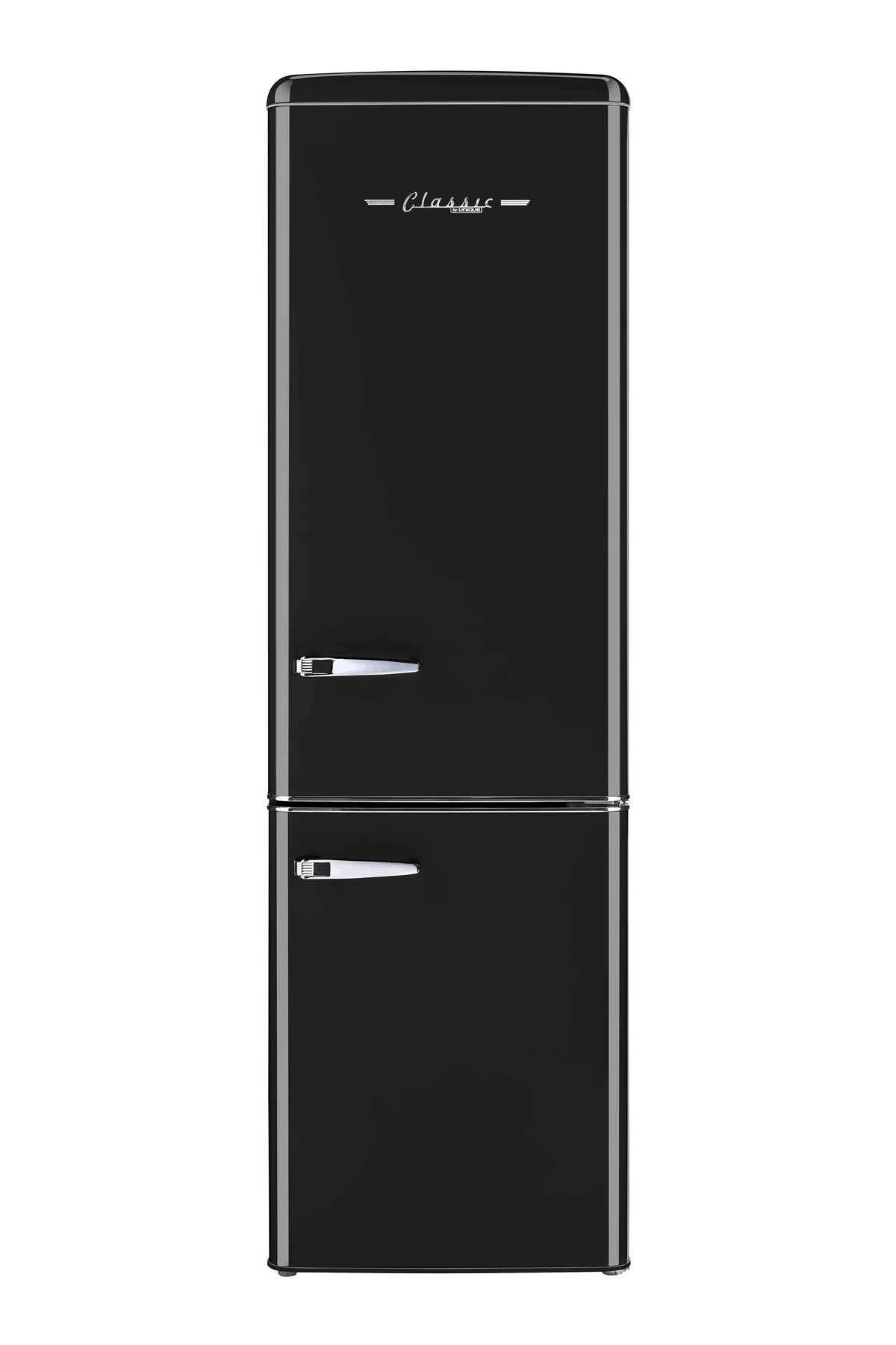 Unique Classic Retro 21.6" Freestanding 8.7 cu/ft Bottom Freezer Refrigerator Energy Star Certified(Midnight Black)