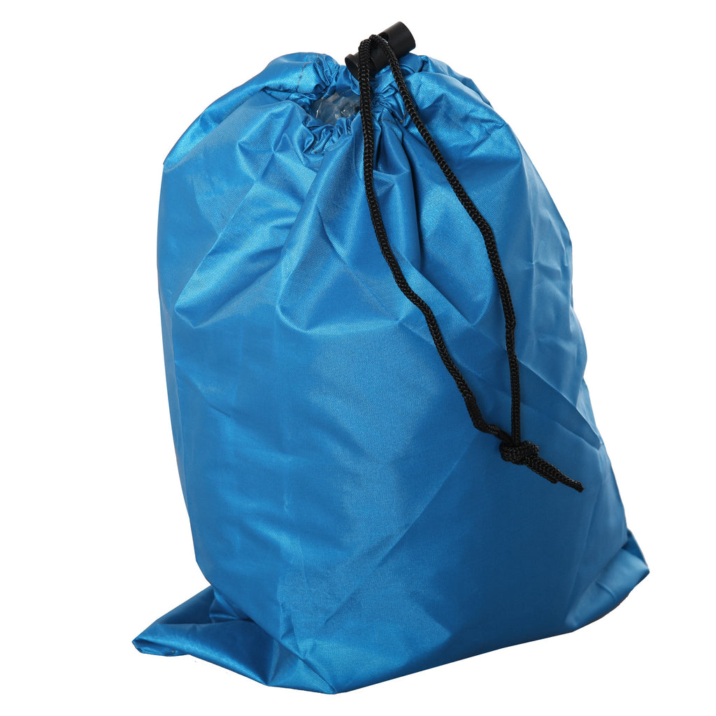 Outsunny Pop-up-Strandzelt, Fiberglasrahmen, 4 Taschen, Netzfenster, flexibel, Blau