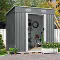 6 ft. W x 3.7 ft. D Metal Horizontal Storage Shed Pirecart
