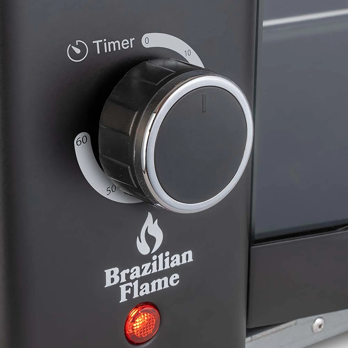 Brazilian Flame 2 - Skewer Brazilian Rotisserie Electric Grill in Red