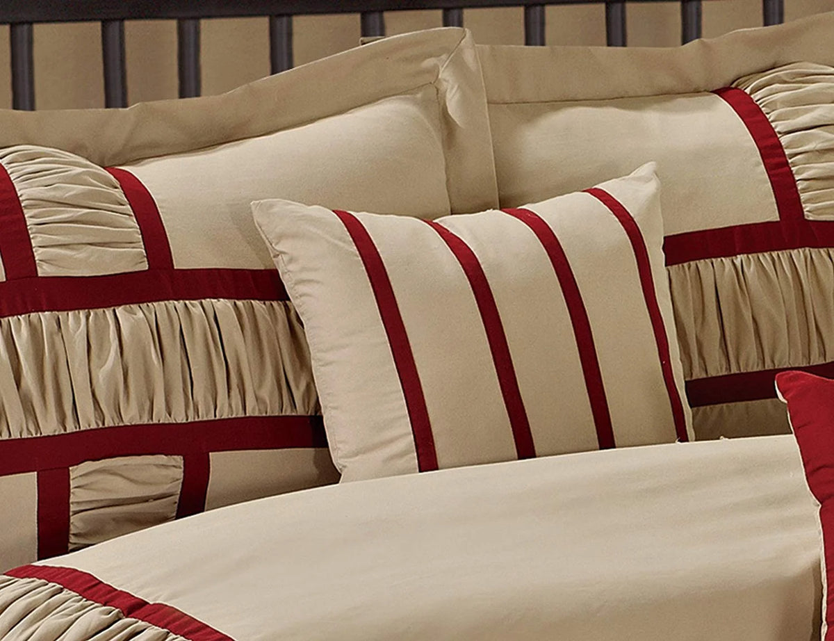 HIG Gray 7 Piece Bed in a Bag Comforter Set, Queen Bed Sets for Adults