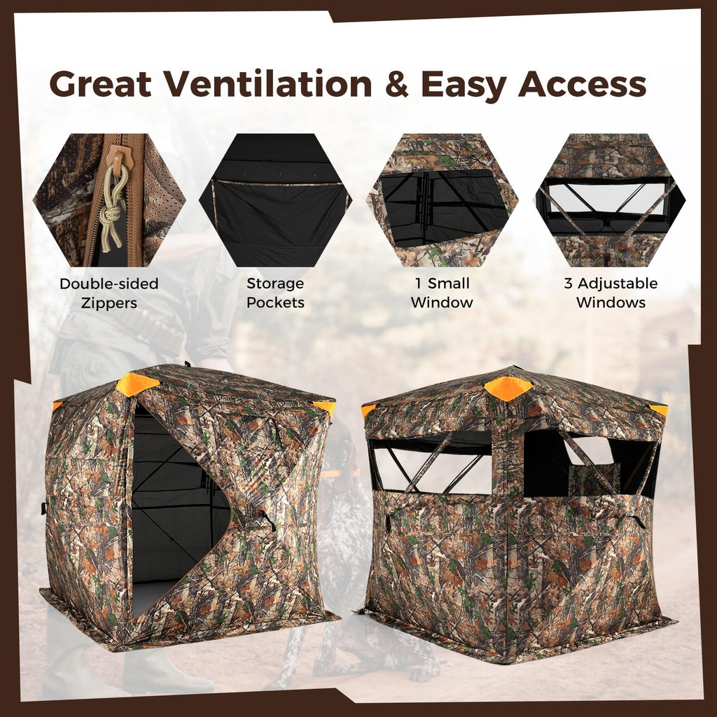 Tangkula 270° See Through Hunting Blind