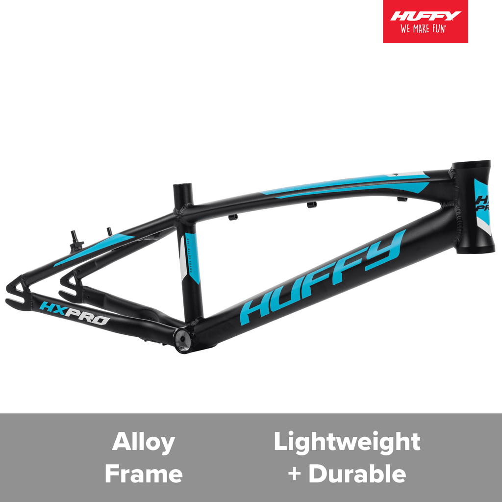 20-inch BMX Bikes HX-Pro Bike. Black with Teal. Aluminum Frame