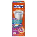 Hefty Small Garbage Bags, Drawstring, Fabuloso Scent, 4 Gallon, 20 Count, Size: 20 Small Trash Drawstring Bags