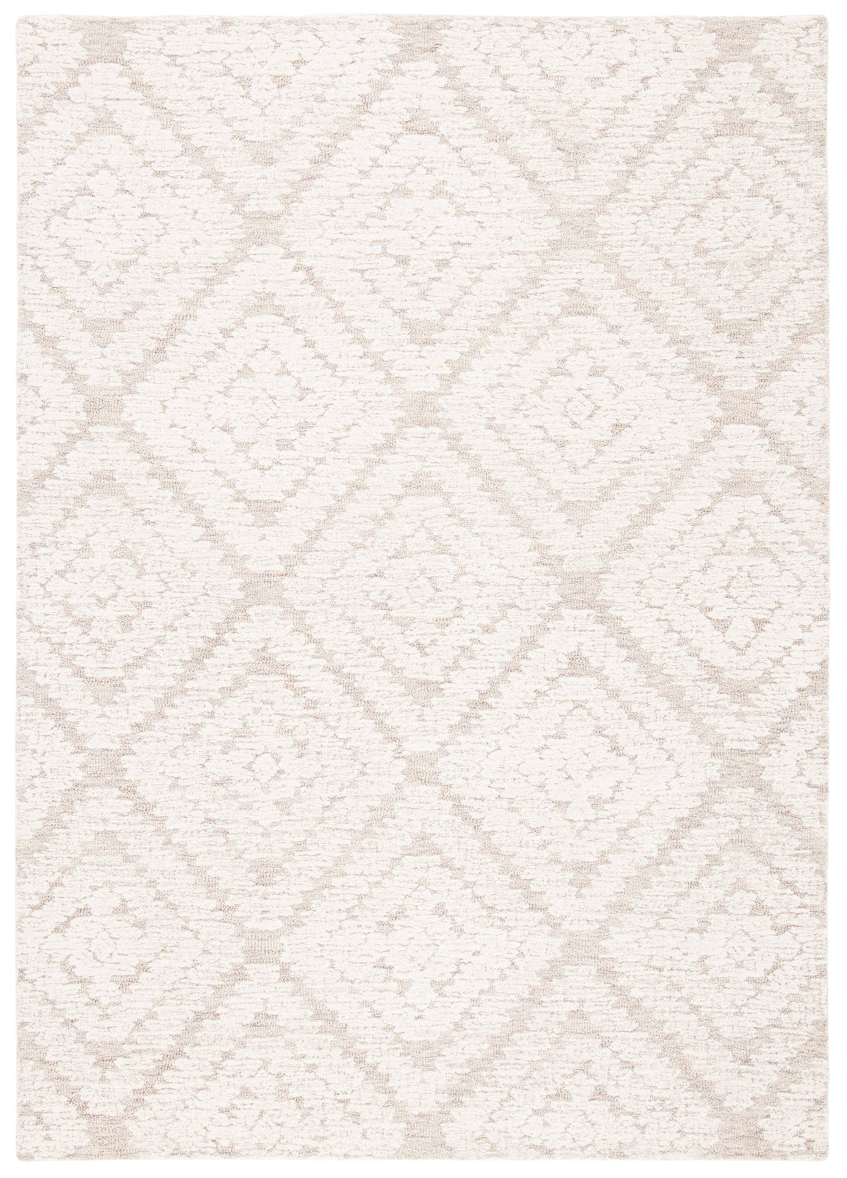 Safavieh Micro-Loop MLP907A Handmade Beige / Brown Rug - 5' x 8'