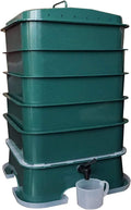 VermiHut Plus 5-Tray Worm Compost Bin - Easy Setup and Sustainable Design