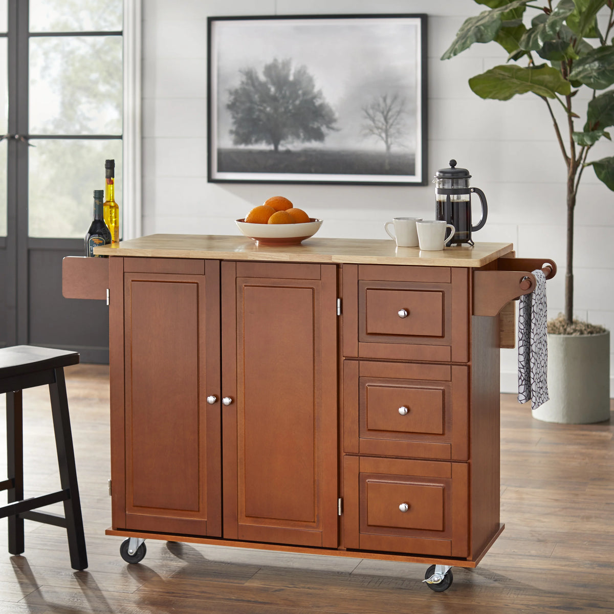 Thatcher Kitchen Cart, Grey