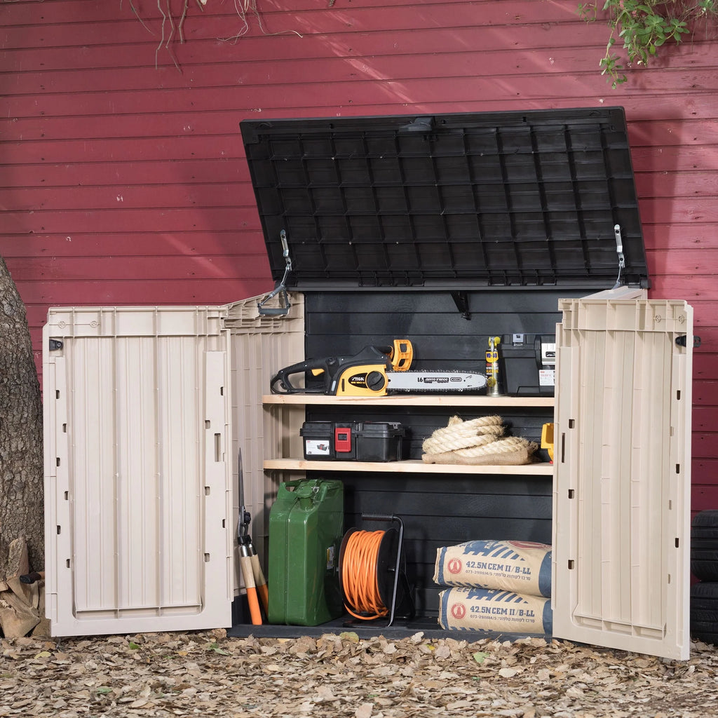 Keter Store - It - Out Midi 30 - cu ft All - Weather Resin Storage Shed, Beige