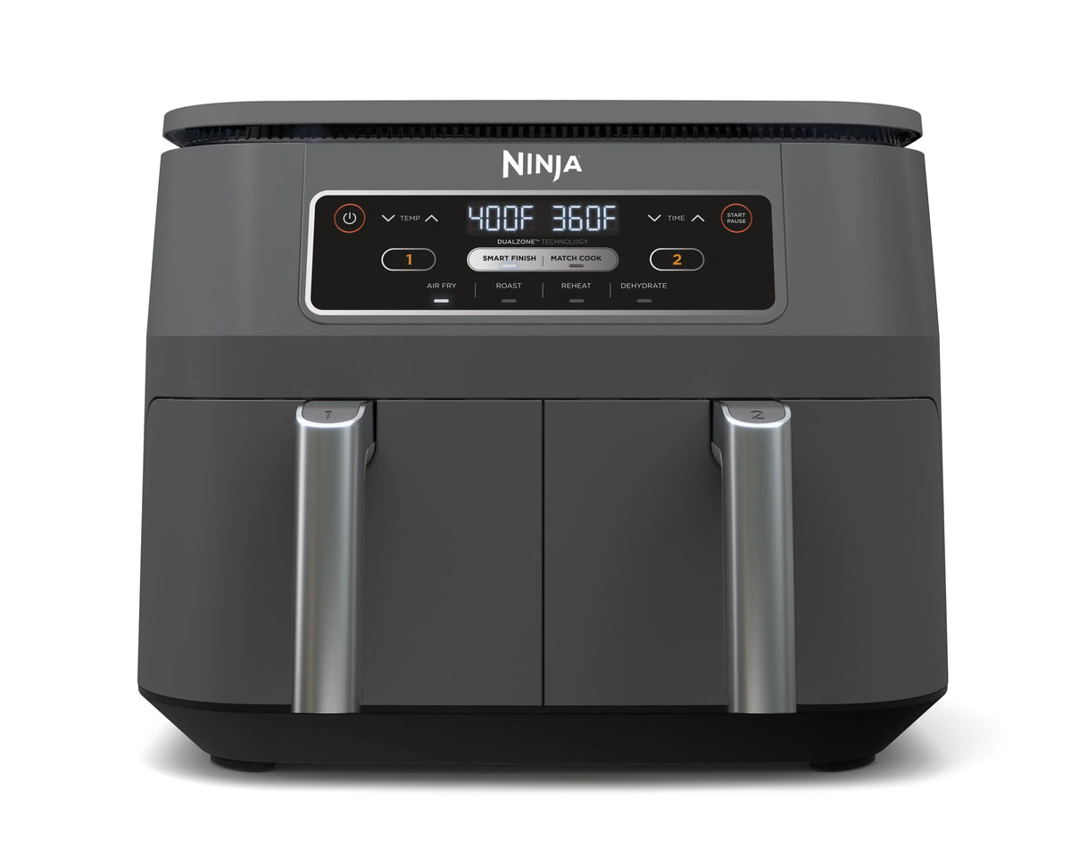 Ninja Foodi 4 In1 8 - Quart. 2 Basket Air Fryer with Dualzone Technology Air Fry, Roast, and More, DZ100WM