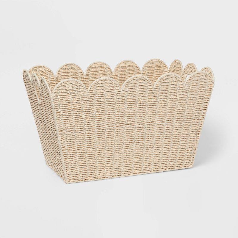 Floor Woven Scallop Kids' Storage - Pillowfort