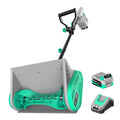 Litheli Cordless Snow Shovel, 20V 12 - Inch Battery Powered Snow Thrower, Battery Snow Blower with Auxiliary Handle, with 4.0ah Li - Ion Battery & Charger