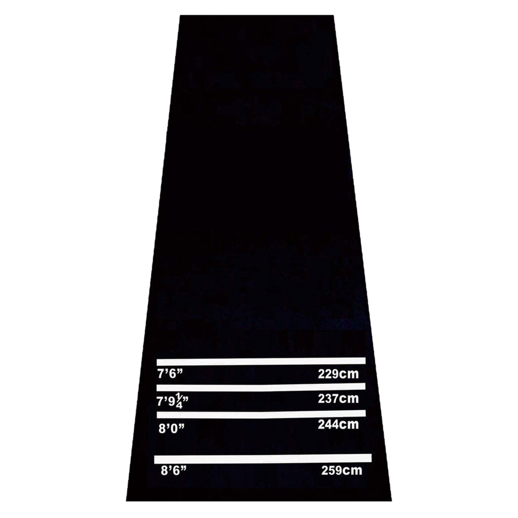 HOMCOM Dartmatte 300 x 61 cm Oche Carpet Mat mit Softdart Steeldart rutschfest Dartteppich Teppich-Dartmatte Dart Zubehör für Boden Schutz