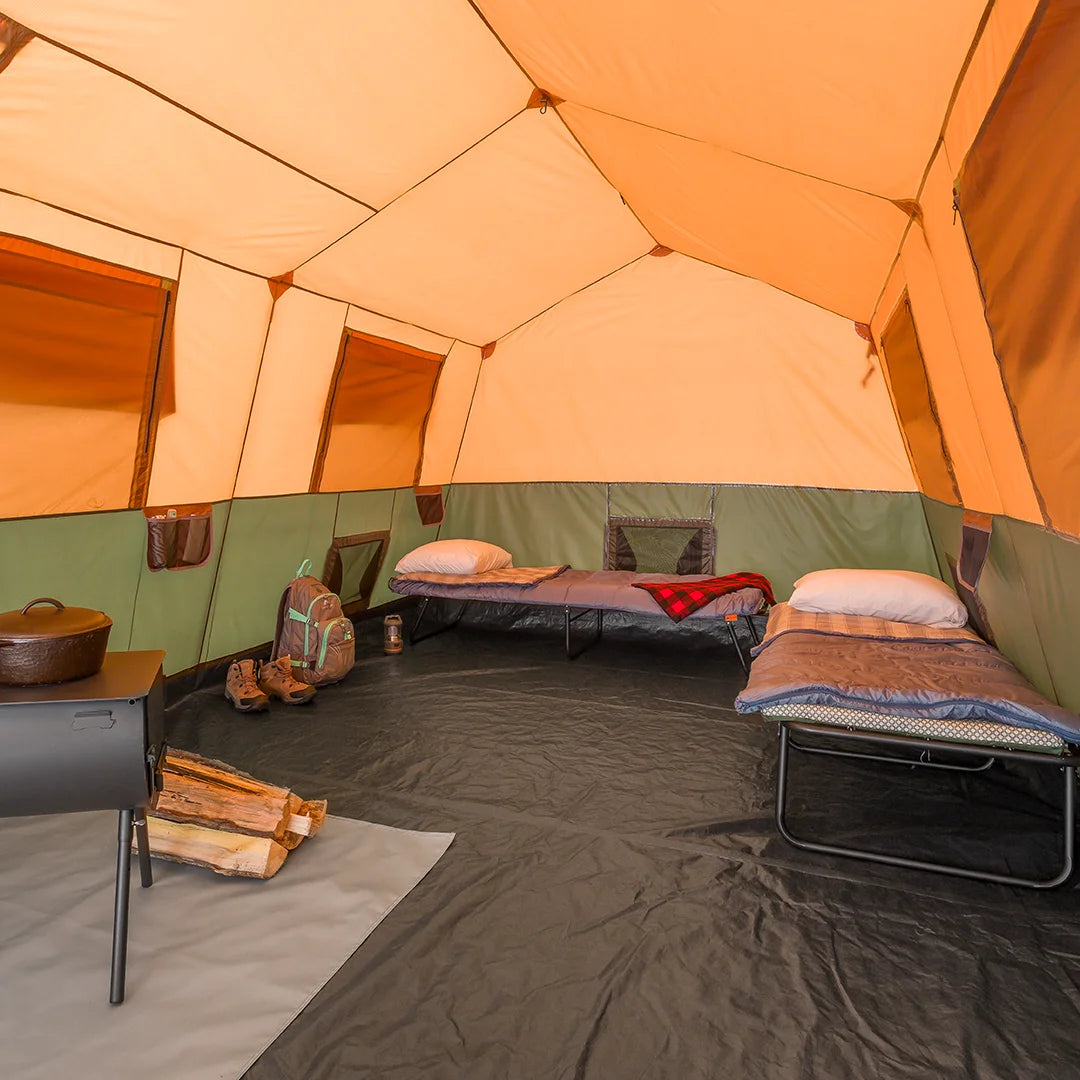 Ozark Trail 10 - Person Appalachian Tent, 4 Season with Stove Outlet