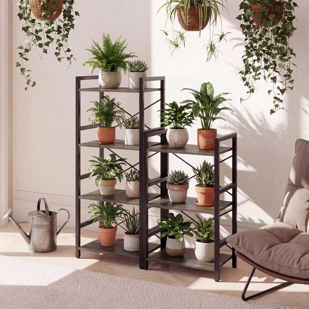 Tangkula 3-Tier Industrial Bookshelf for Home Office