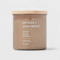 Project 62 14.5 Ounce Vetiver & Cedarwood Lidded Glass Jar 3-Wick Wellness Candle - Each
