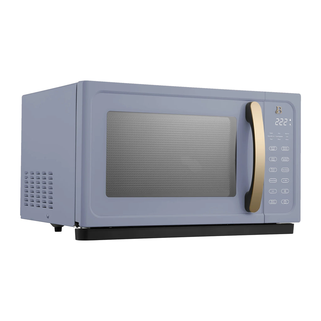 Beautiful 1.1 cu ft 1000 Watt, Sensor Microwave Oven, White Icing by Drew Barrymore, New