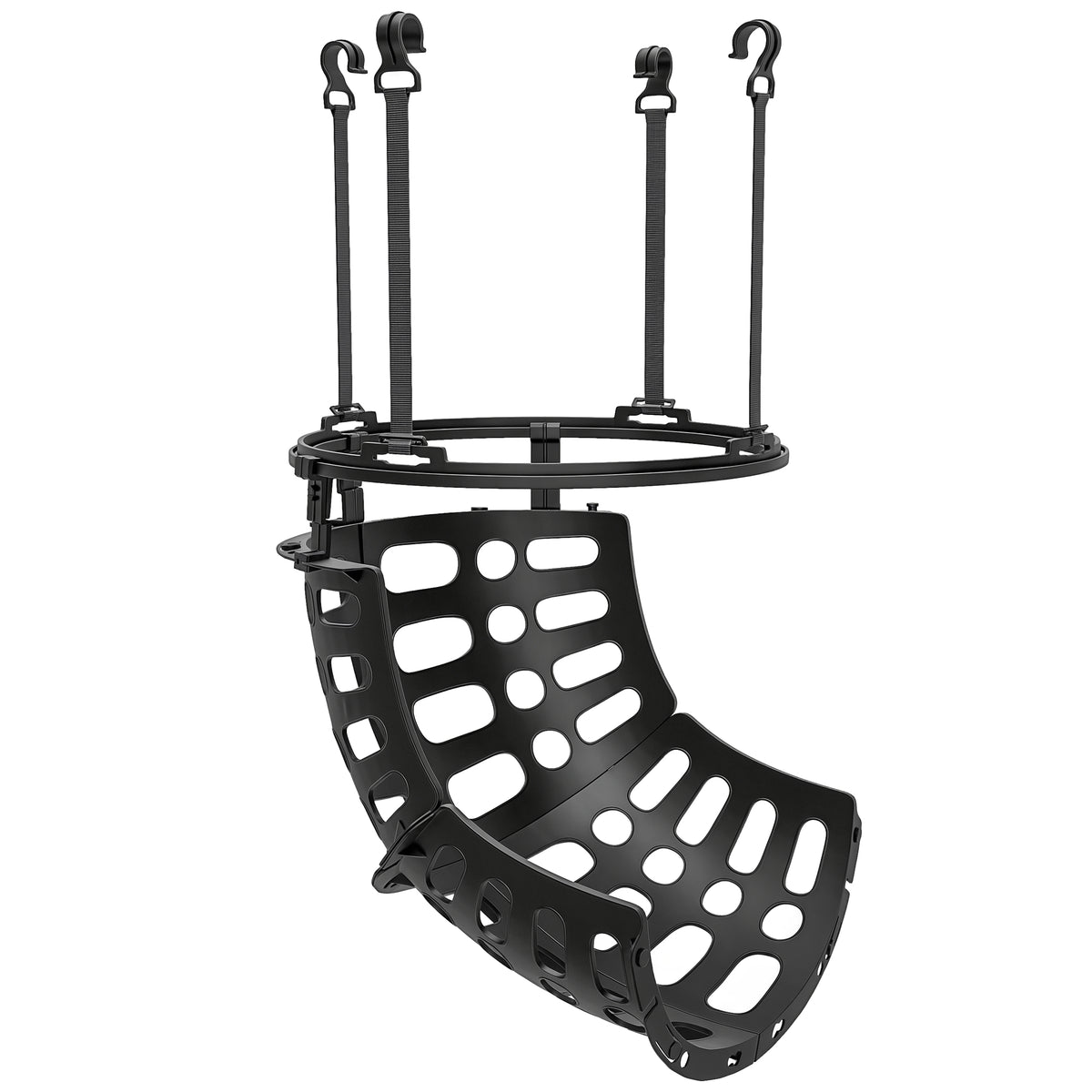 SPORTNOW Basketball-Rebounder, höhenverstellbar, 360° drehbar, Kunststoff, 35,6L x 35,6B x 75,5H cm, Schwarz