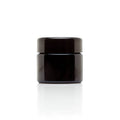 Infinity Jars 50 ml (1.7 fl oz) Travel Size Black Ultraviolet Glass Screwtop Jar 3-Pack