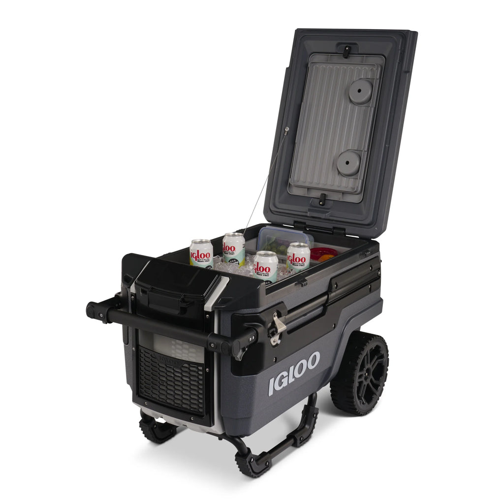 Igloo 70 QT Trailmate Journey Rolling Cooler, Carbonite Gray