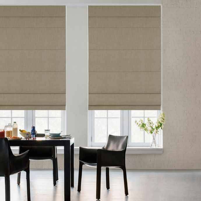 GLOWE Cordless Fabric Roman 30" x 72" Shade in Grey