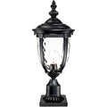 Bellagio 24 1/2"H Black Post Light with Pier Mount Adapter