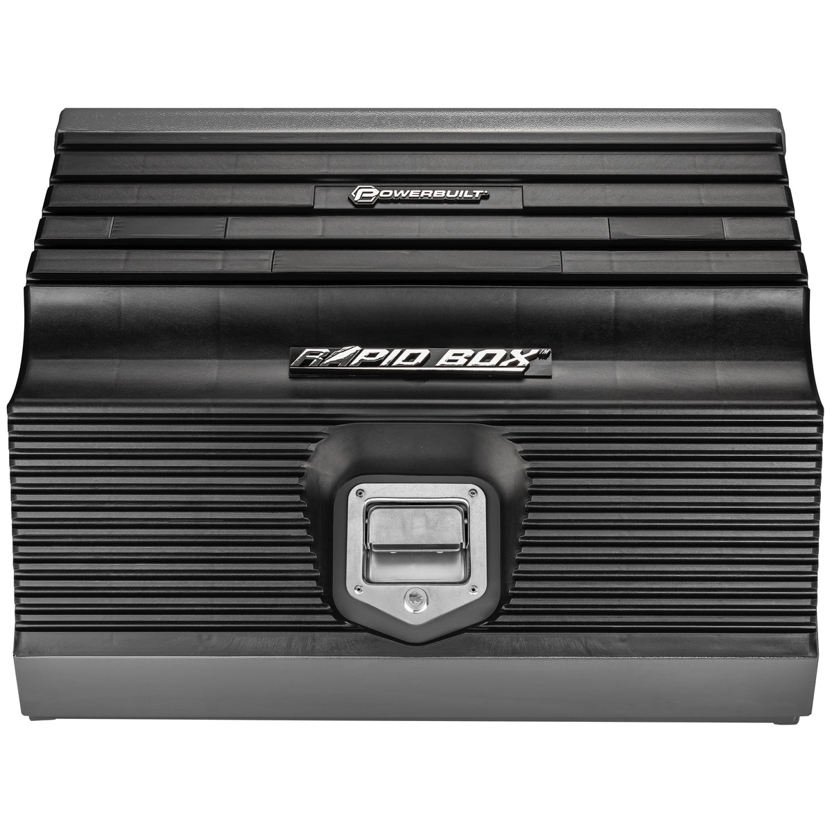 Powerbuilt 26 in Rapid Box Portable Slant Front Tool Box - Gray - 240111
