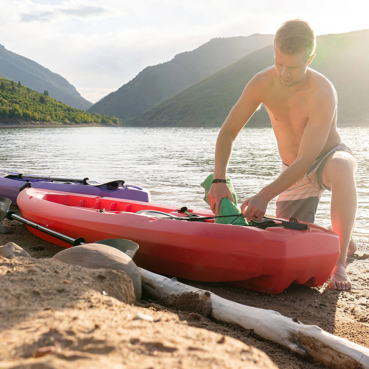 Lifetime Daylite 8 Ft Sit - on - Top Kayak, Red (90775)