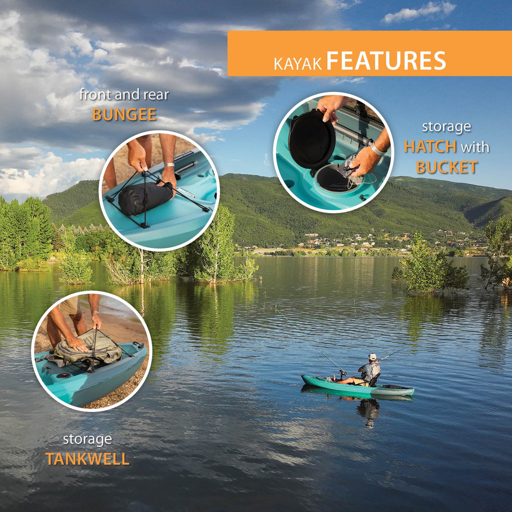 Lifetime Tamarack Pro 123 in Sit - on - Top Kayak, Eclipse Fusion (91058)