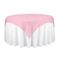 Linentablecloth 72-Inch Square Organza Overlay Fuchsia