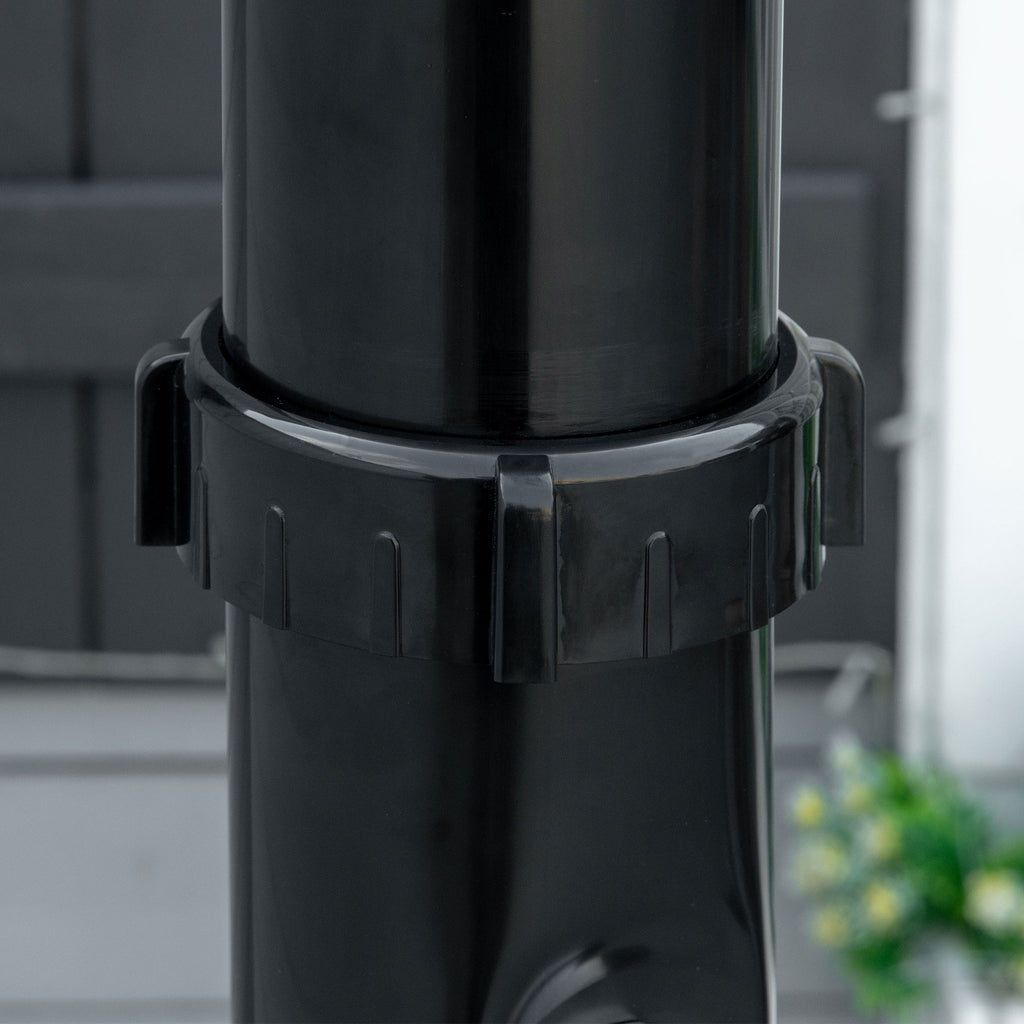 Outsunny Solar-Gartendusche 20 Liter, einstellbare Wassertemperatur bis zu 60℃, für Camping Pool Strand, schwarz