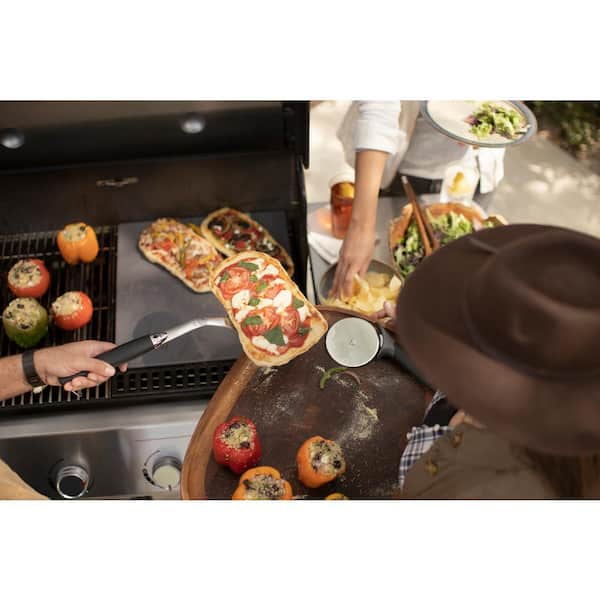 Genesis SPX-435 4-Burner Natural Smart Gas Grill in Stainless Steel with Side Burner