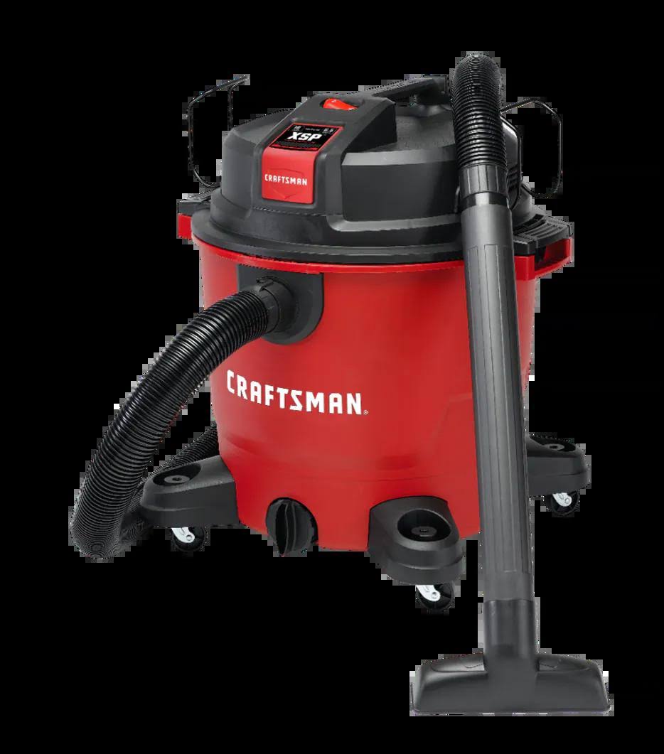 Craftsman Bonus 12V Car Vacuum 16-Gallons 6.5-HP Corded Wet/Dry Shop Vacuum with Accessories Included | CMXEVCVVJH1612A