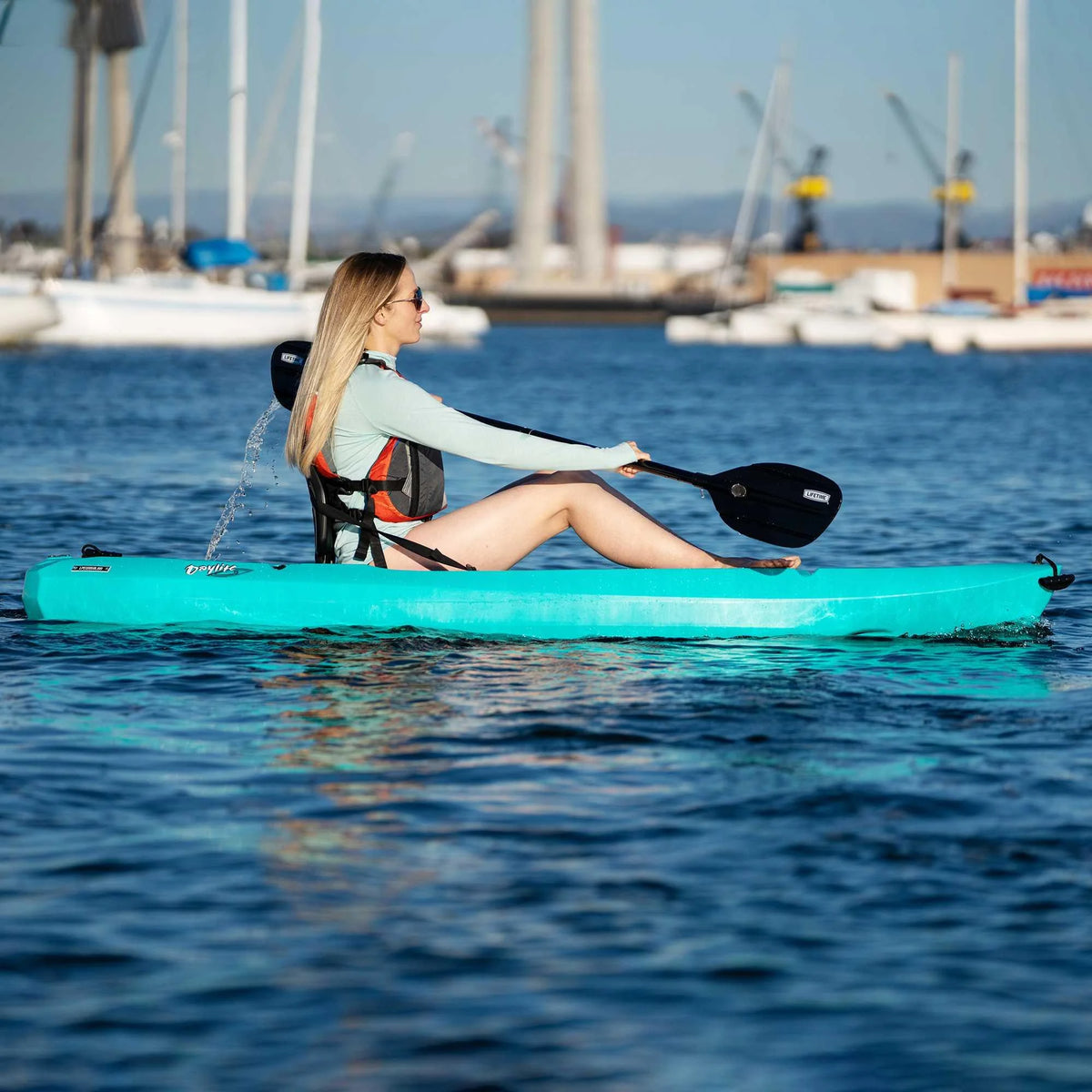 Lifetime Daylite 8 Ft Sit - on - Top Kayak, Red (90775)