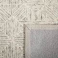 Linsly Geometric Hand Tufted Wool Ivory/Light Blue Area Rug Birch Lane Rug Size: Rectangle 9' x 12'