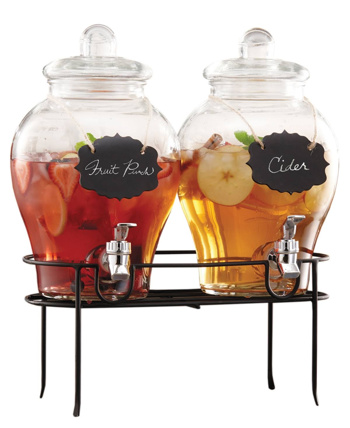 Style Setter Sanford Set of 2 Beverage Dispenser - Clear