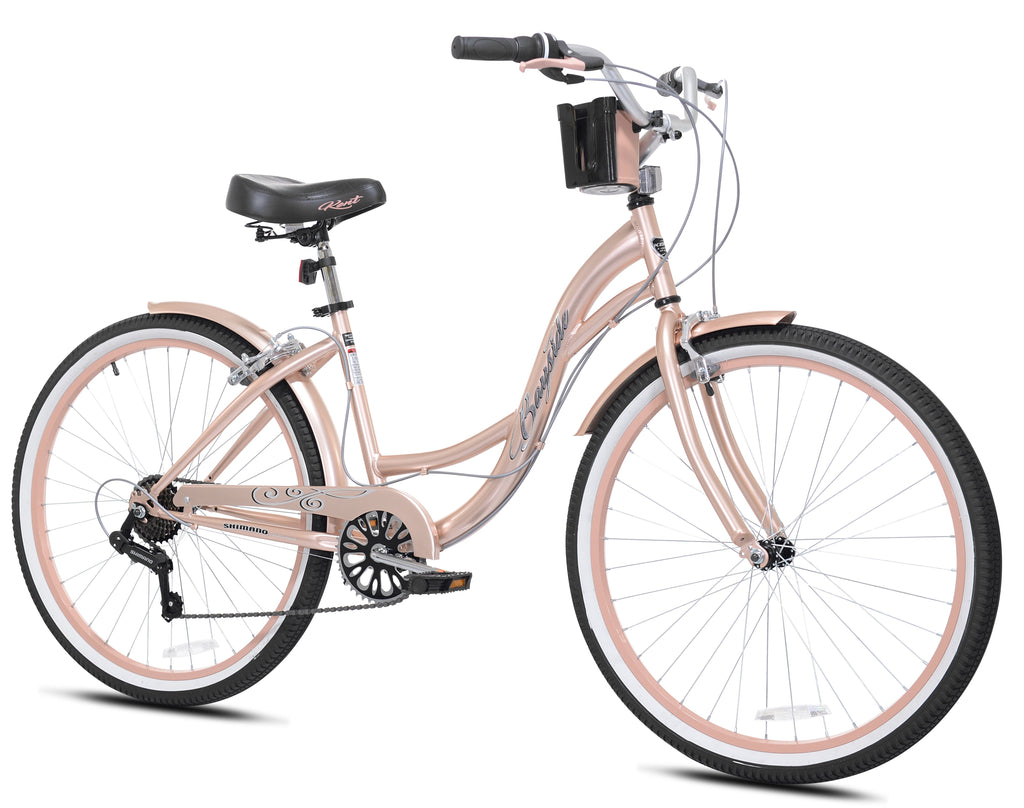 26 in. Bayside Women's Cruiser Bike. Rose Gold