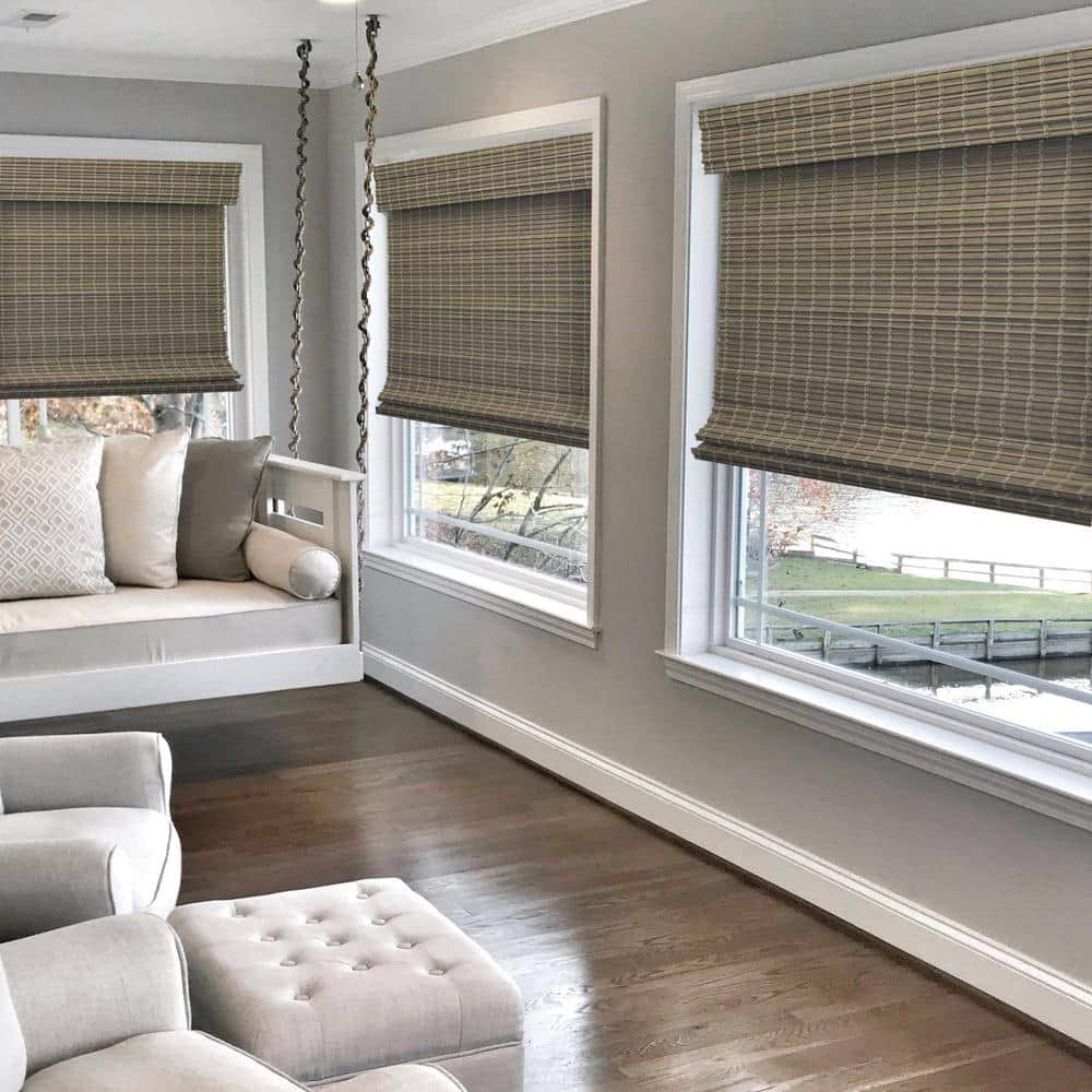 Radiance Cordless Driftwood Roman Shade - 25x48