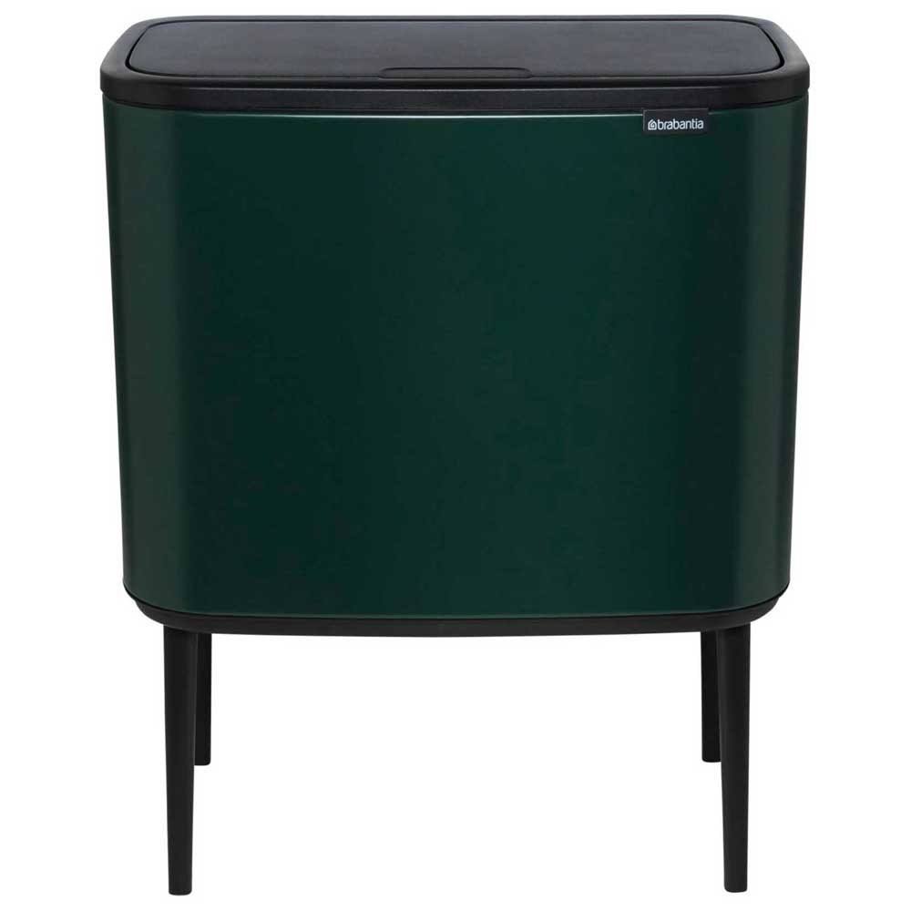 Brabantia Bo Touch Top Trash Can, 3 & 6 Gallon - Pine Green