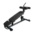 Finer Form Semi, Commercial Sit up Bench Elite, Reverse Crunch Handle for Ab Exercises, Reverse Crunch and Decline Sit up with 4 Adjustable Height Settings, Black