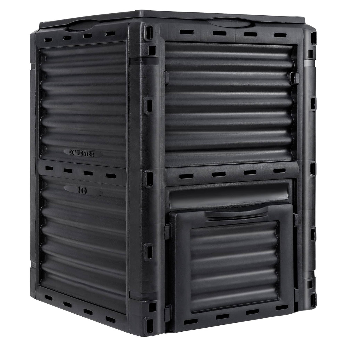 JupiterForce Garden Compost Bin 80 Gallon (300 L) from BPA Free Material, Large Composting Bin Outdoor Composter, Easy Assembling, Fast Creation of