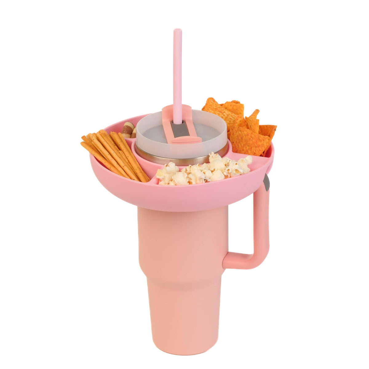 MUWIGO Stanley Cup Snack Tray - Enhance Your Stanley 40 oz Tumbler with Handle Experience with The Ultimate Snacking Solution - Reusable Snack Tray