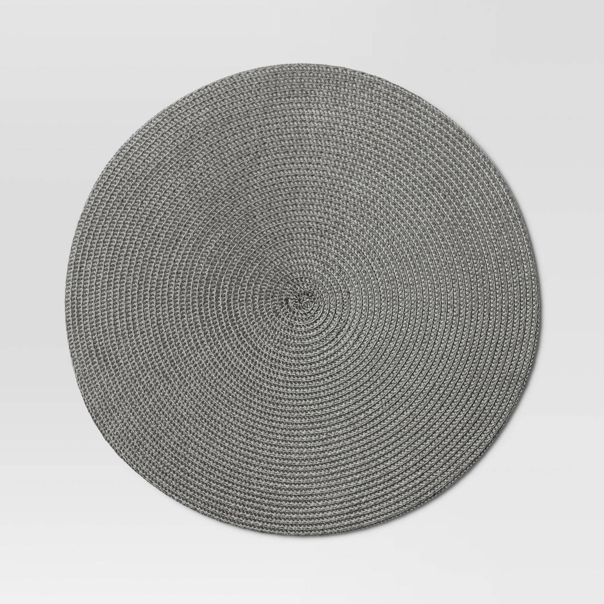 Polyround Charger Placemat Dark Gray - Threshold
