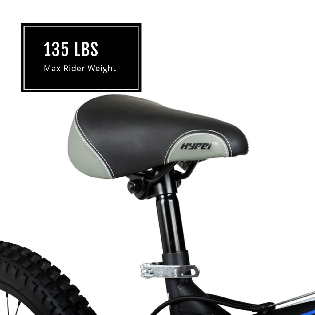 Hyper Bicycles 20" Boys Shocker Mountain Bike, Kids, Black, Recommended Age Group 8 to 13 Years Old