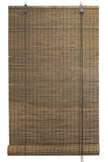 Seta Direct, Bamboo Flat-Weave Sun-Filtering Roll Up Blind (30x66 inch, Espresso)