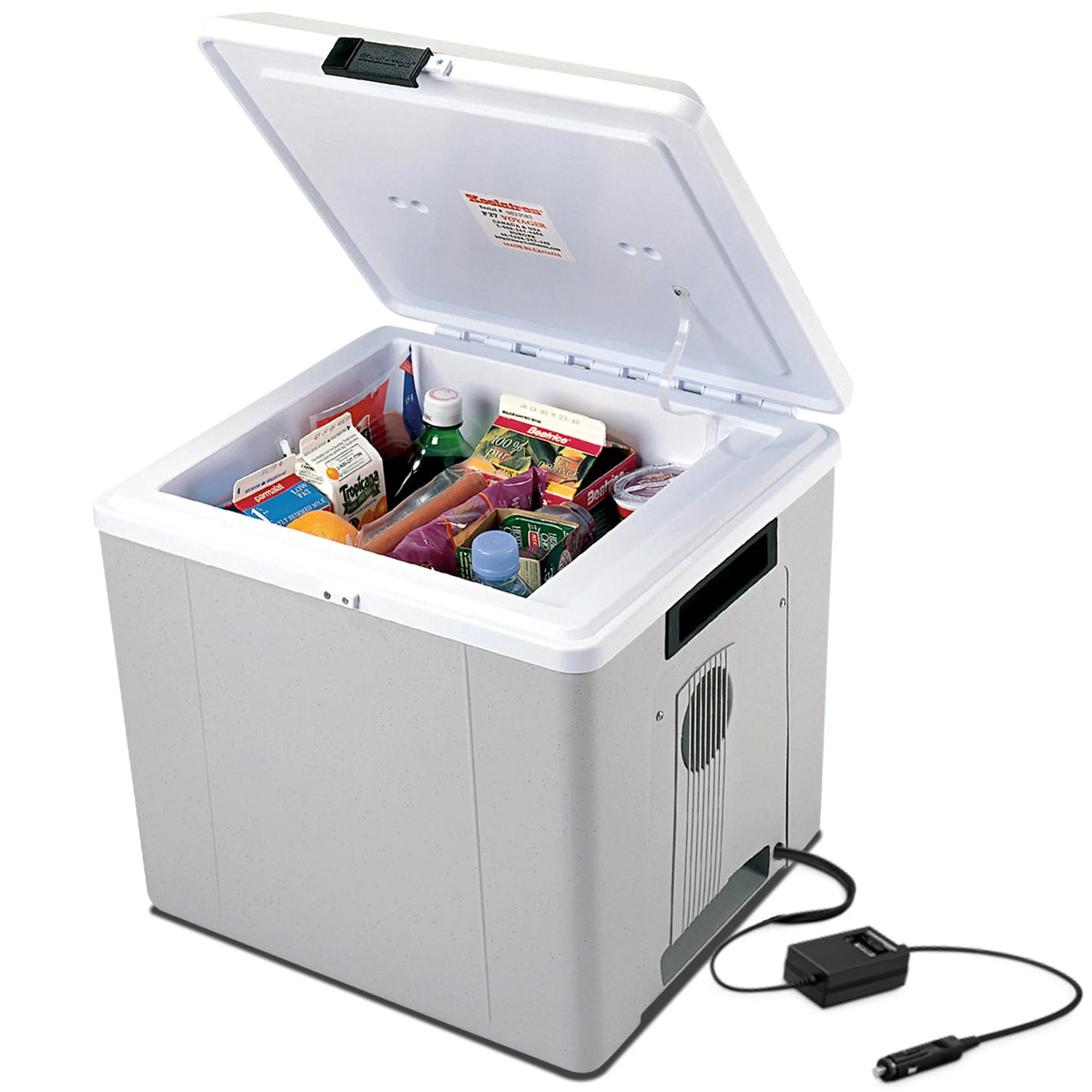 Koolatron 12V Electric Cooler/Warmer 27 L (29 Qt), Two - Way Design, Gray