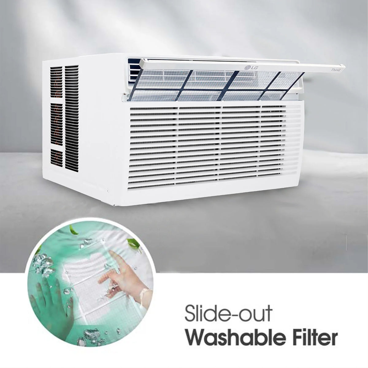 LG 24, 500 BTU 1550 Sq Ft 230V Window Air Conditioner, LW2524RD