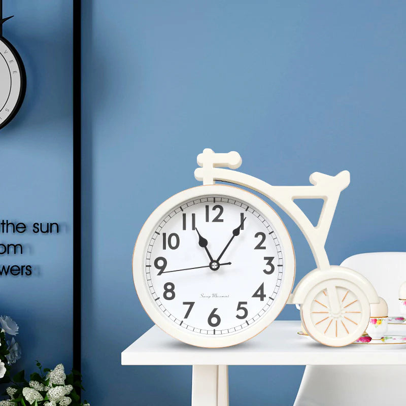 Modern Resin Table Clock – Decorative Desk & Living Room Home Decor