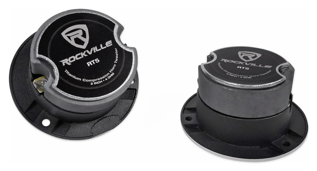 2) Pairs Rockville X6.5C Competition 6.5" 1000 Watt Component Car Audio Speakers