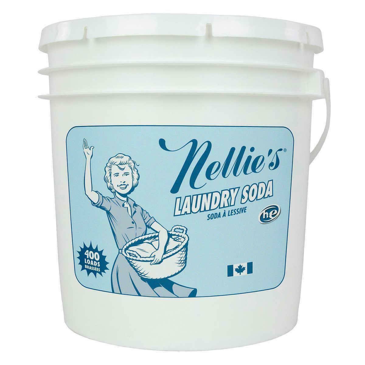Nellie's 400 Load Laundry Soda Bucket Concentrate - 14 Pound